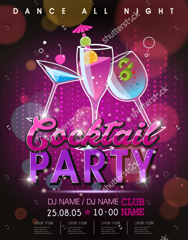 Cocktail PSD Flyer Design