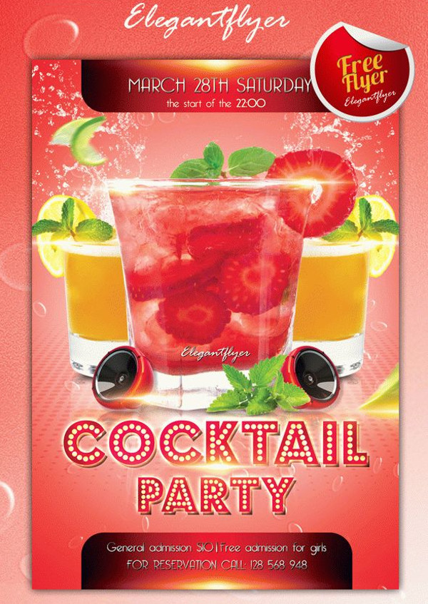 Cocktail party – Club Flyer