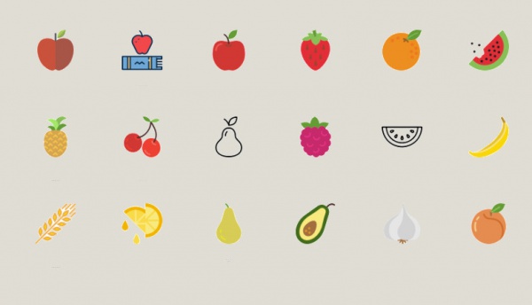 Colorful Fruit Icons For You