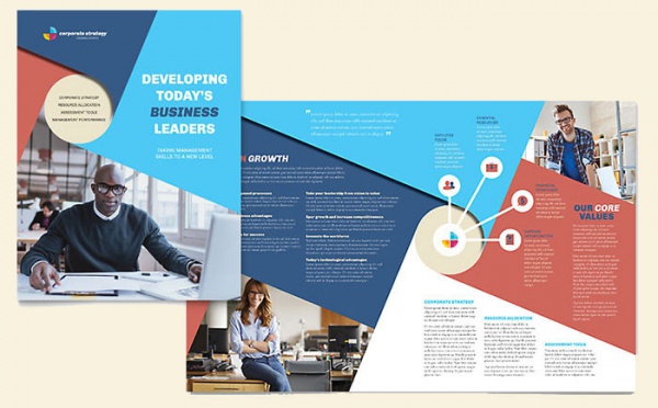 Corporate Strategy Brochure Template