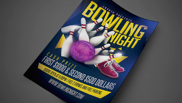  Free Bowling Flyer Templates For Microsoft Word Master Template
