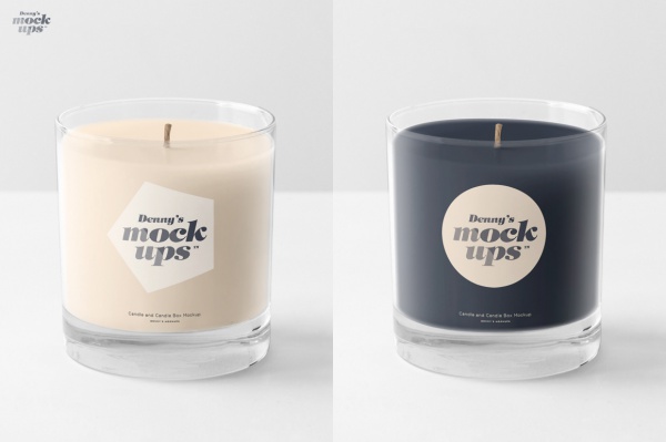 Creative Design Mock-up of Candle