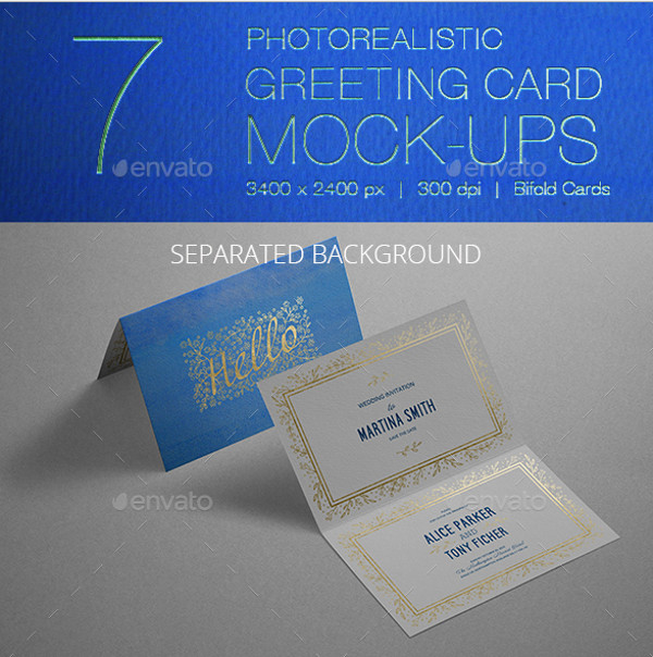 Creative Wedding Invitation Card Mockup