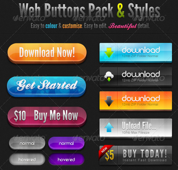 Delicious Web Buttons