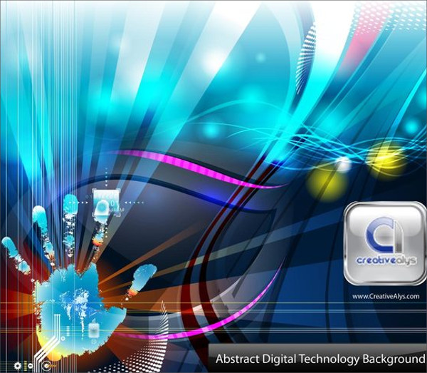 Digital Technology Vector Background