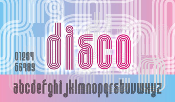 Disco Design Font Style
