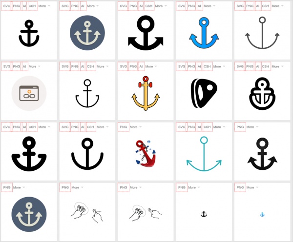 Download Free Anchor Icons