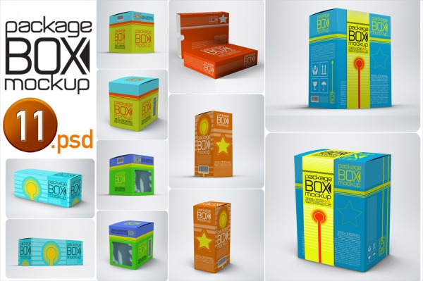 Editable Package Boxes Package Design
