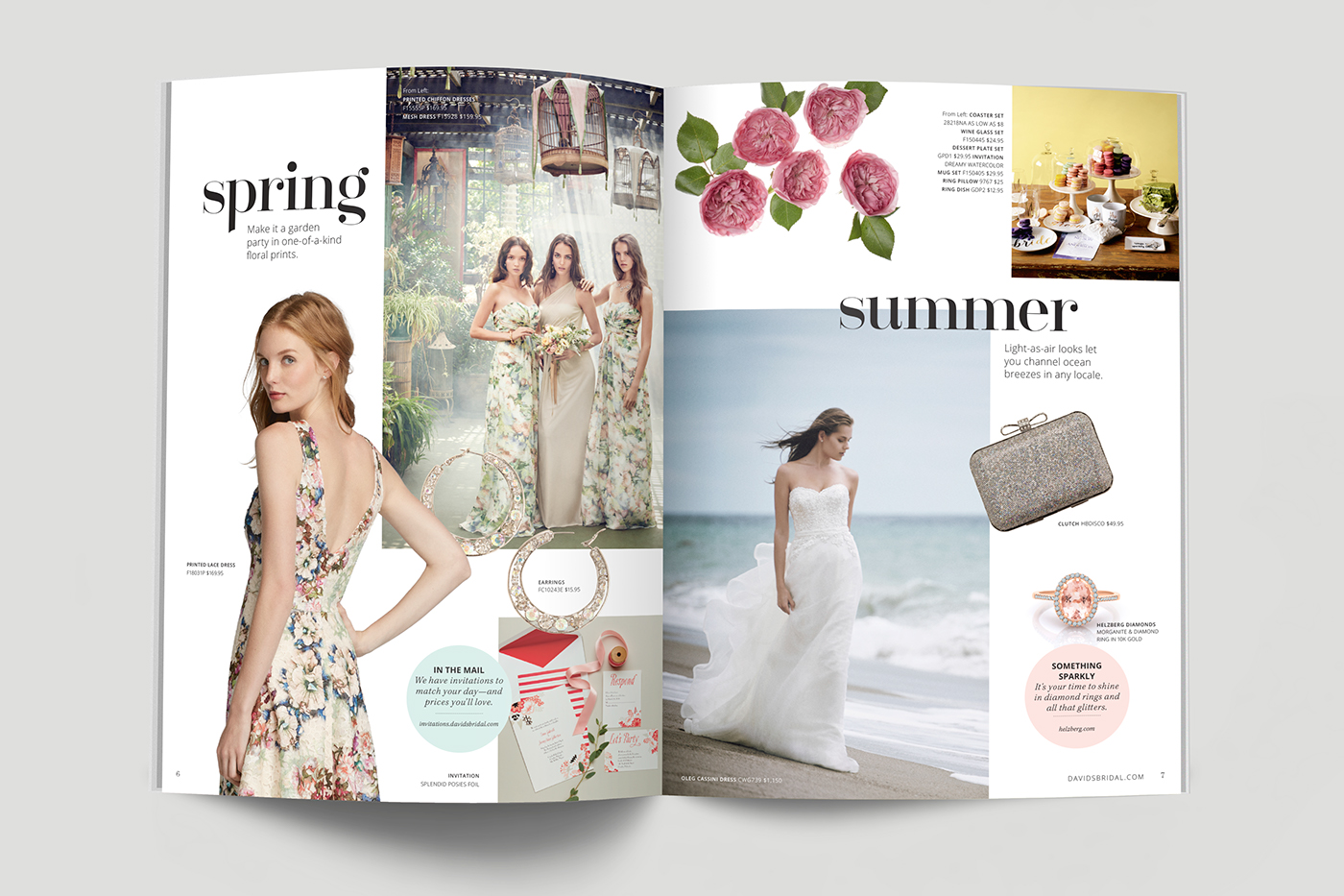 Editorial Wedding Magazine layout