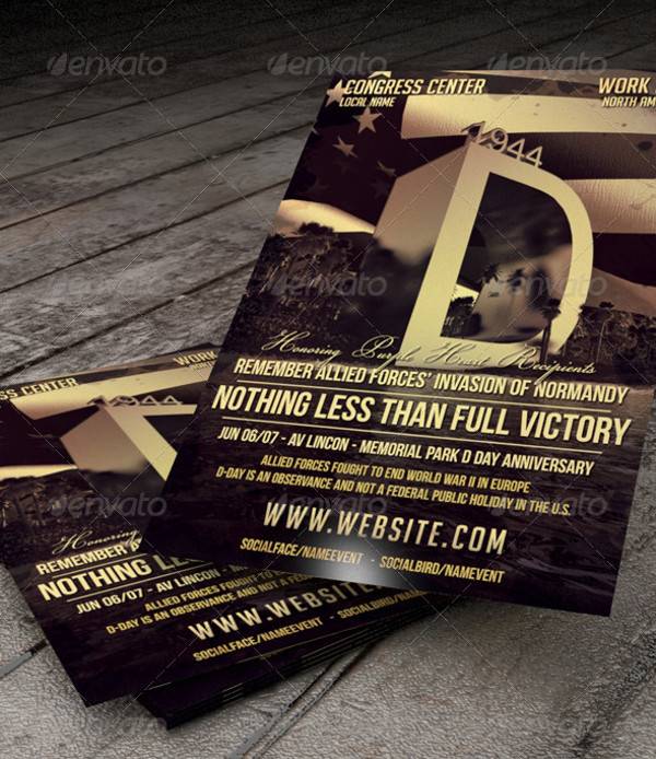 Elegant D Day Flyer Design