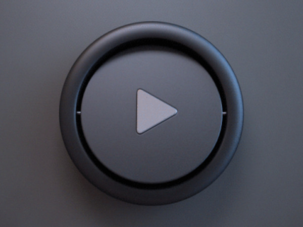 Elegant Metallic Video Buttons