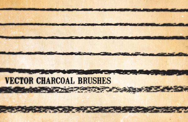 Elegant Vector Charcoal Brushes