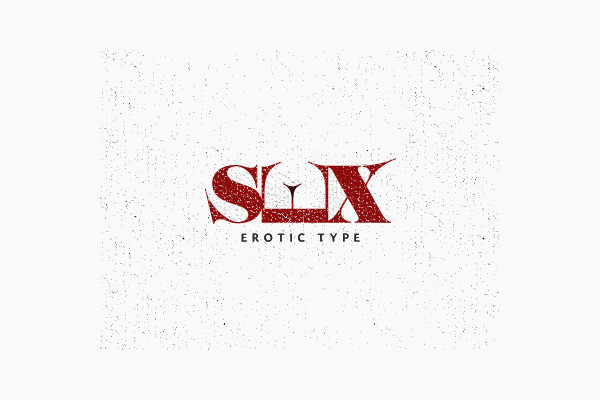 Erotic Type Negative Space Logo