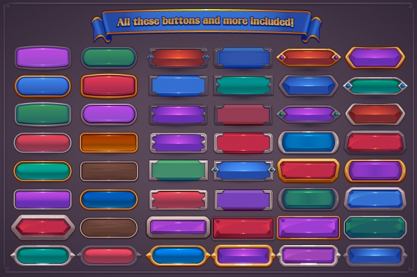 Fantasy Game Delicious Button Maker