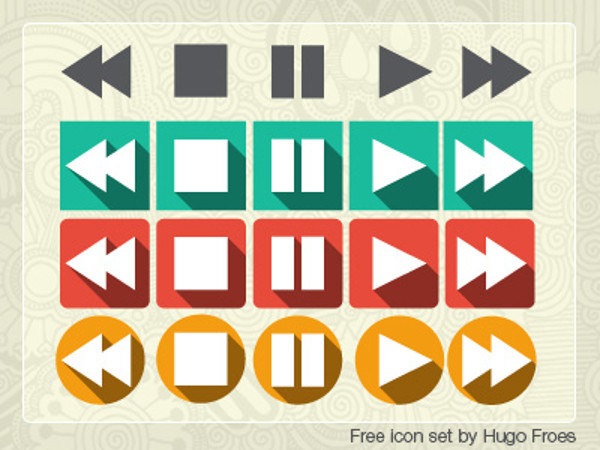 video player button psd