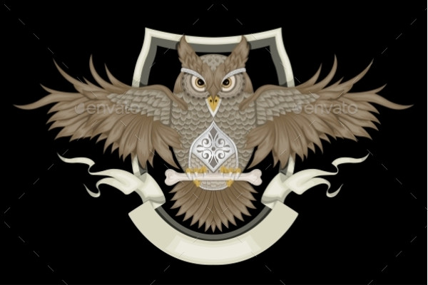 Flying Owl Illustration