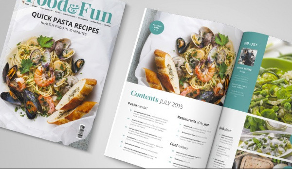 Food And Fun Magazine InDesign Template