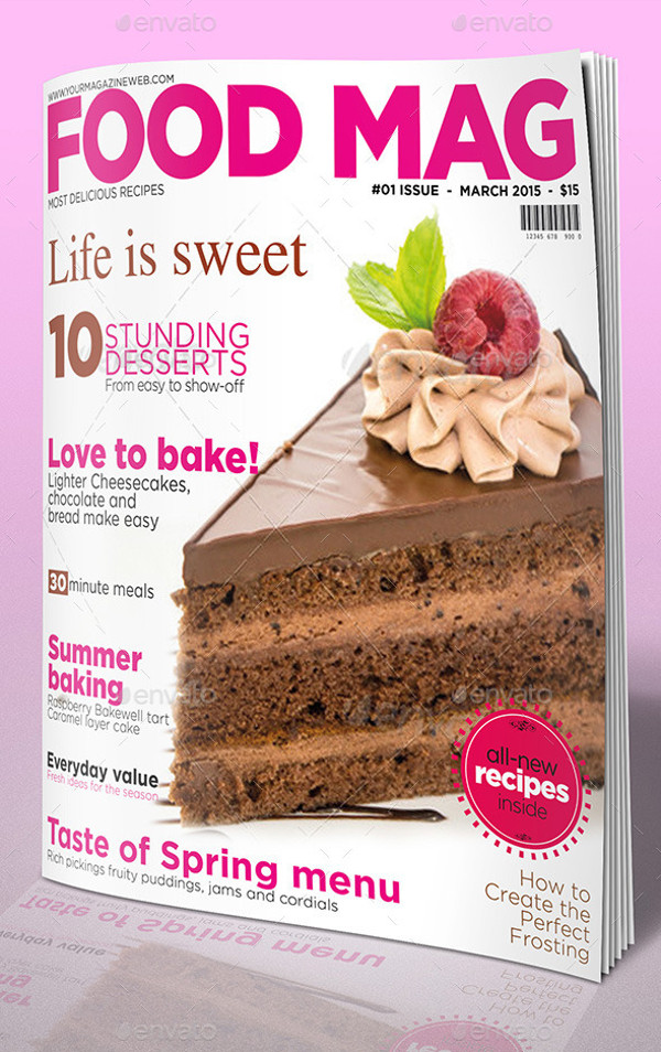 Food Magazine InDesign Template