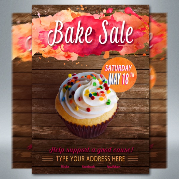 Free Bake Sale Flyer Design