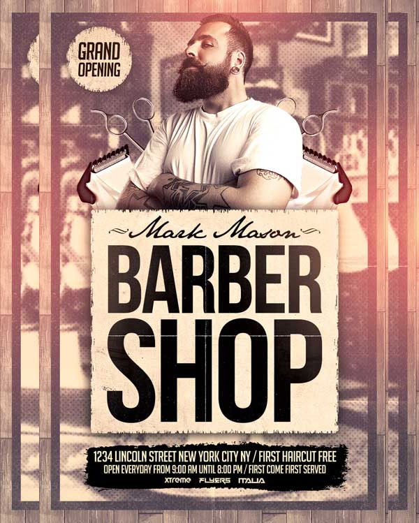 Free Barber Shop Flyer Template Download