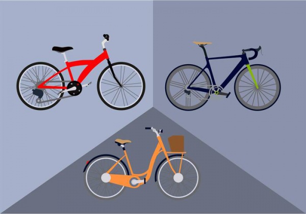 Free Bicycle Vector Set