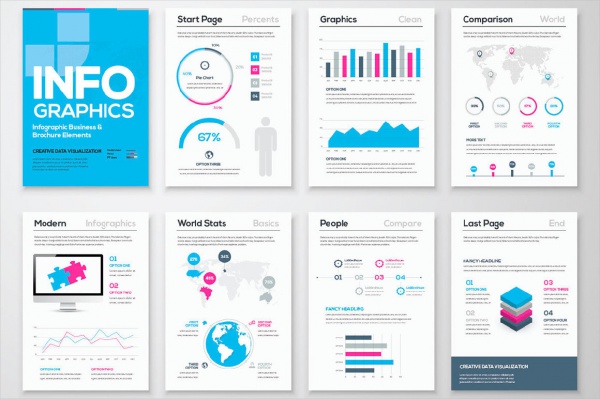 Free Infographic Commercial Brochure Template