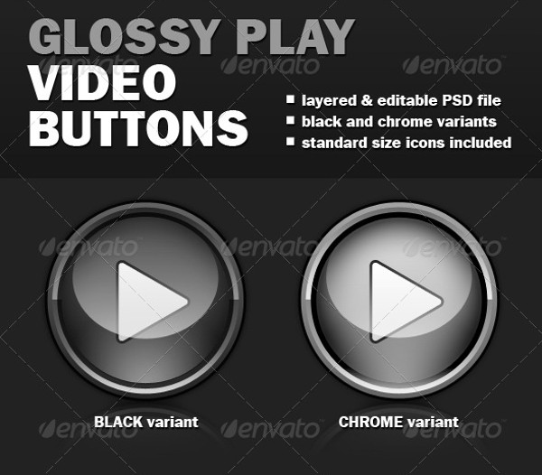 Glossy Video Buttons