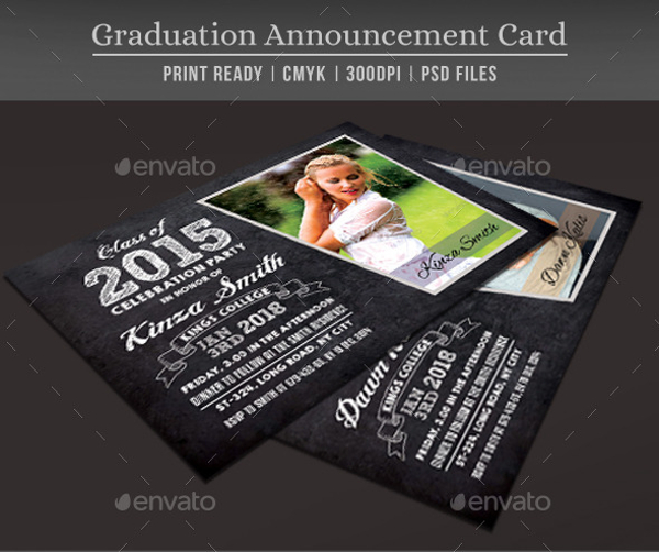 Graduation Announcement Card