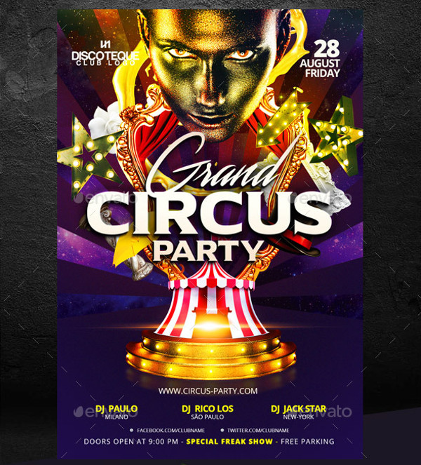 Grand Circus Opening Flyer