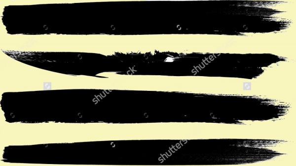 Grunge Paint Stripe Brush Stroke