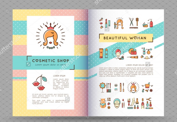 Half Fold Cosmetic Brochure