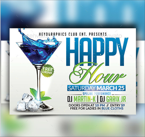 FREE 17+ Happy Hour Flyer Templates in PSD Vector EPS