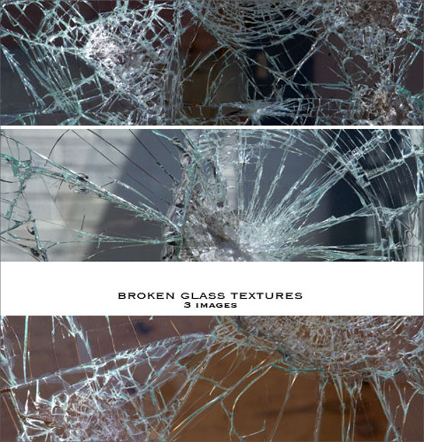 High Resolution Broken Glass Textures