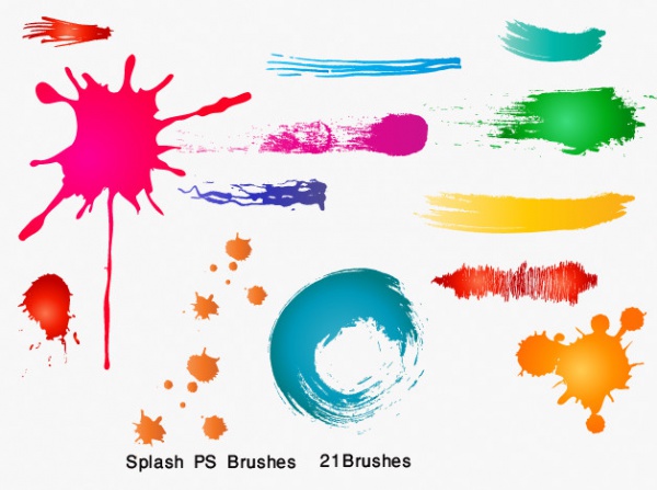 brush effect holi images