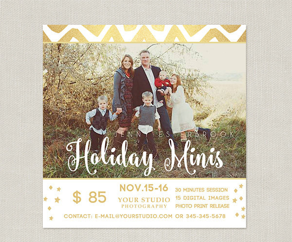 Holiday Mini Session Flyer Template