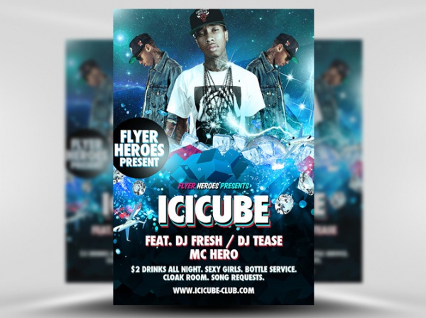 Icicube Night Flyer Template