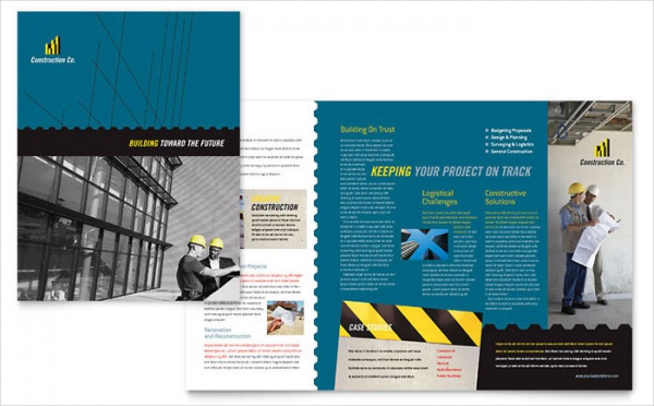 Industrial & Commercial Construction Brochure Template