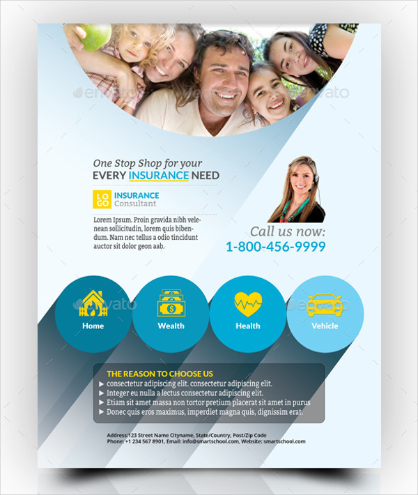 FREE 15+ Insurance Flyer Designs in PSD Vector EPS InDesign MS