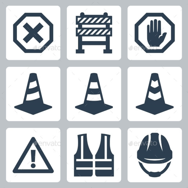 Job Safety Warning Icons