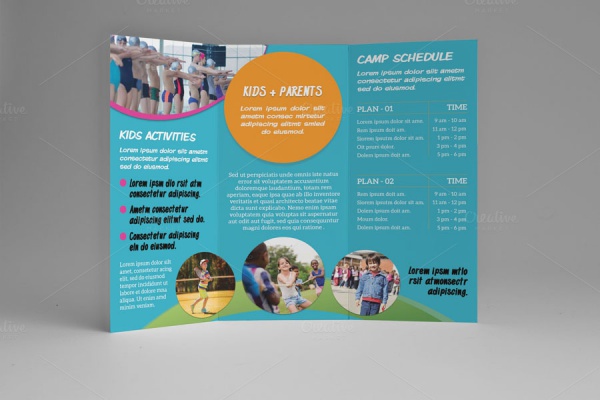 Kids Summer Camp Trifold Brochure