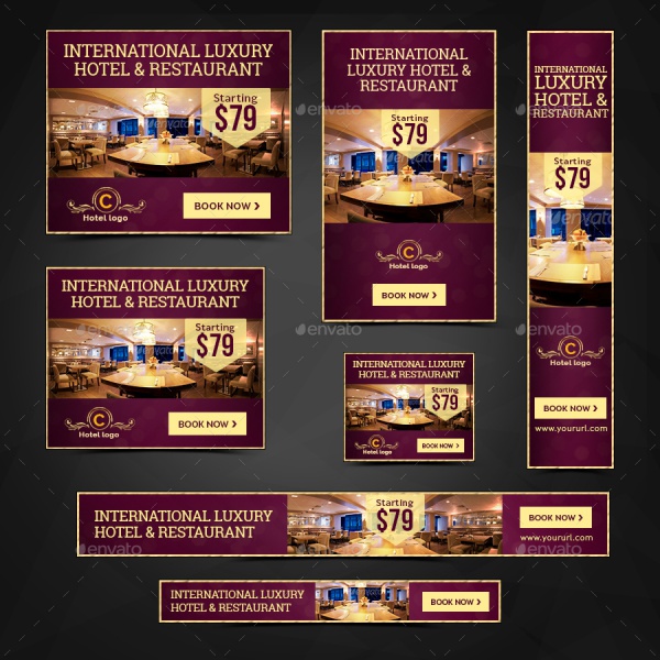 Luxury Hotel & Restaurant Banners