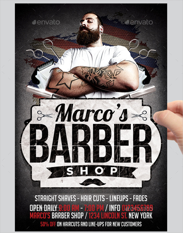 Marco’s Barbershop Flyer Template