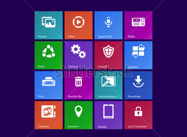 Metro Style Windows Custom icons