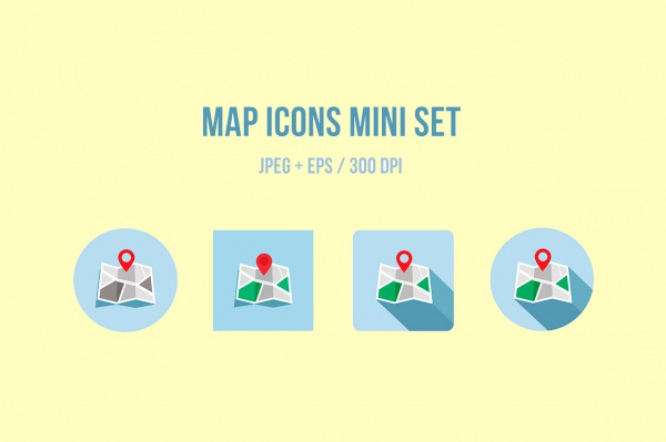 Mini Map Icons Set