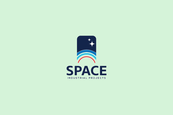 Minimal Negative Space Logo