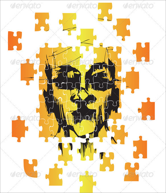 Monster Puzzle Vector