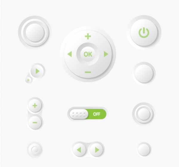 Multimedia Control Panel UI Buttons