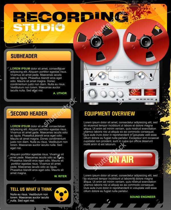 Music Studio Cool Brochure