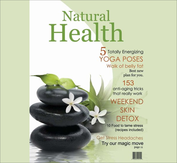 Natural Health Magazine Cover Page