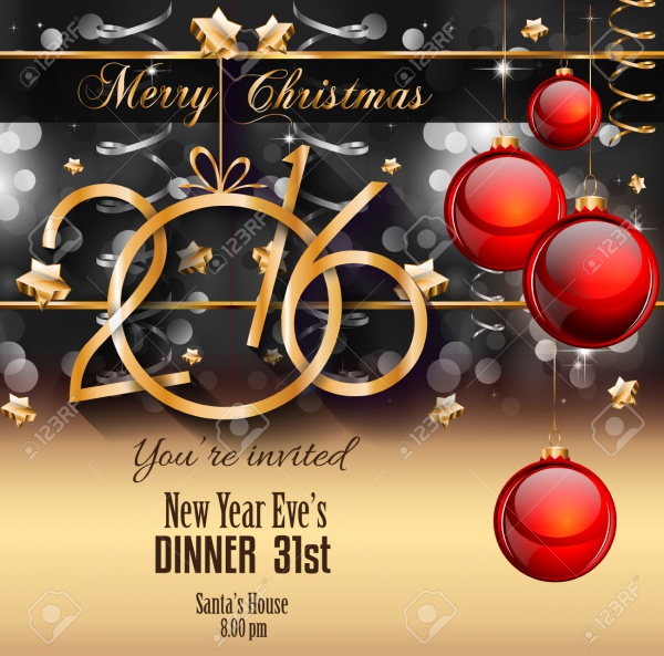 New Year Invitation – Flyer PSD